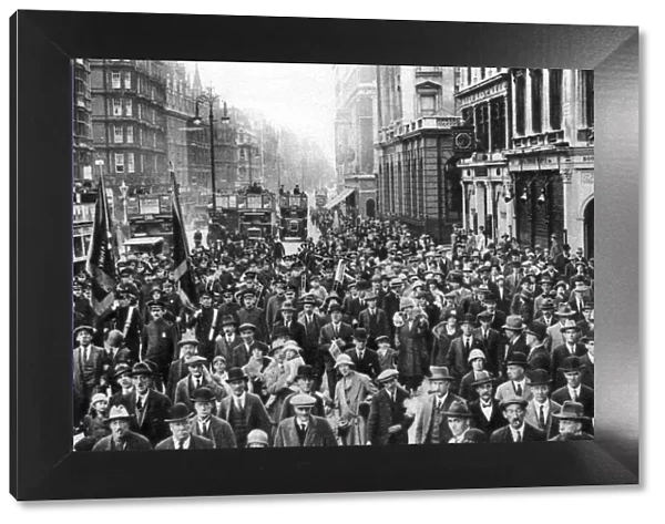 The Salvation Army marching down Oxford Street, London, 1926-1927