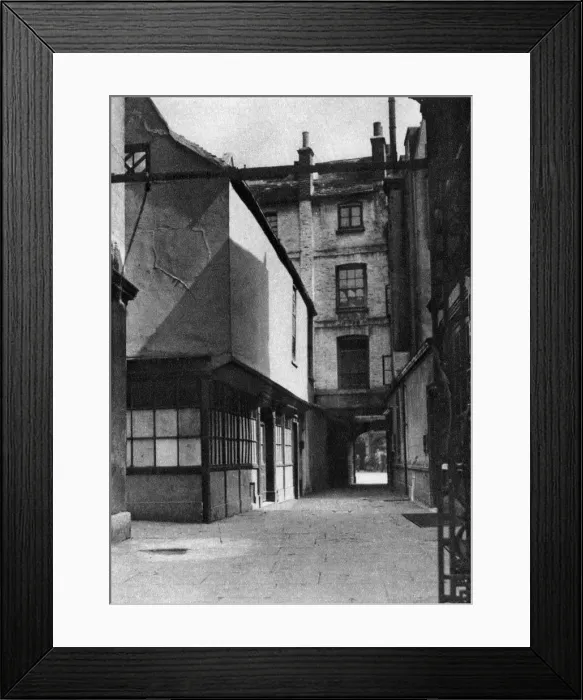 Framed Print : Calverts buildings, with a courtyard typical of the old Borough High Street, London, 1926-1927. Artist: Whiffin Framed Print : Calverts buildings, with a courtyard typical of the old Borough High Street, London, 1926-1927. Artist: Whiffin