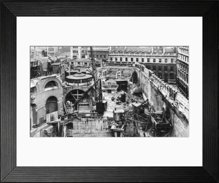 Framed Print : Bank, as seen from the roof of the Royal Exchange, London, 1926-1927. Artist: Joel Framed Print : Bank, as seen from the roof of the Royal Exchange, London, 1926-1927. Artist: Joel