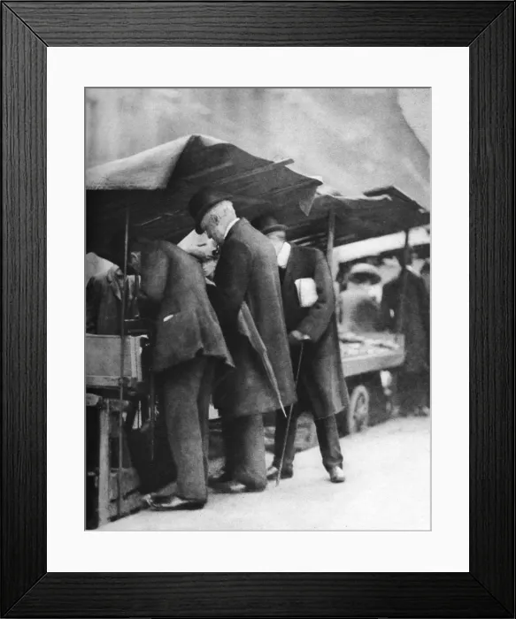 Framed Print : Bookstalls of the Farringdon Road market, London, 1926-1927. Artist: Walter Benington Framed Print : Bookstalls of the Farringdon Road market, London, 1926-1927. Artist: Walter Benington