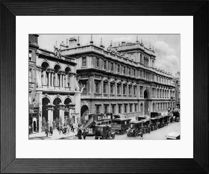 Framed Print : Burlington Arcade entrance and the house of the Royal Academy, Piccadilly, 1926-1927. Artist: McLeish Framed Print : Burlington Arcade entrance and the house of the Royal Academy, Piccadilly, 1926-1927. Artist: McLeish