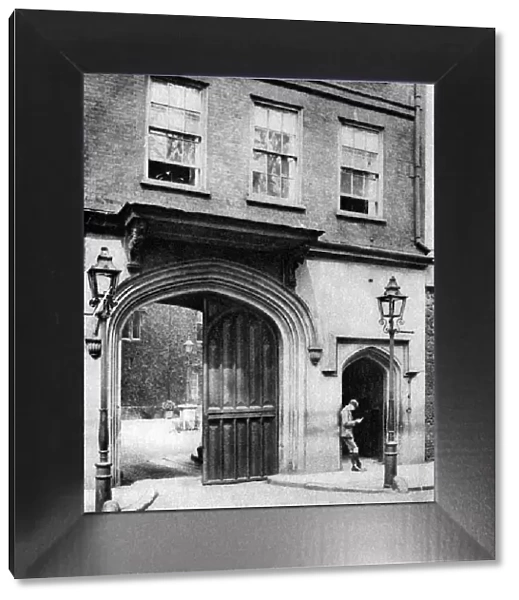16th century gateway to the Charterhouse, London, 1926-1927. Artist: Joel