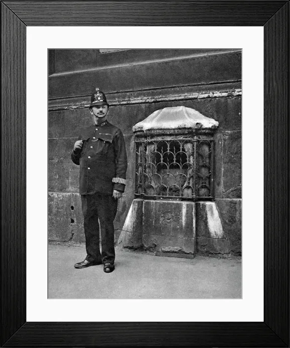 Framed Print : The London Stone in the wall of St Swithins, Cannon Street, London, 1926-1927. Artist: McLeish Framed Print : The London Stone in the wall of St Swithins, Cannon Street, London, 1926-1927. Artist: McLeish