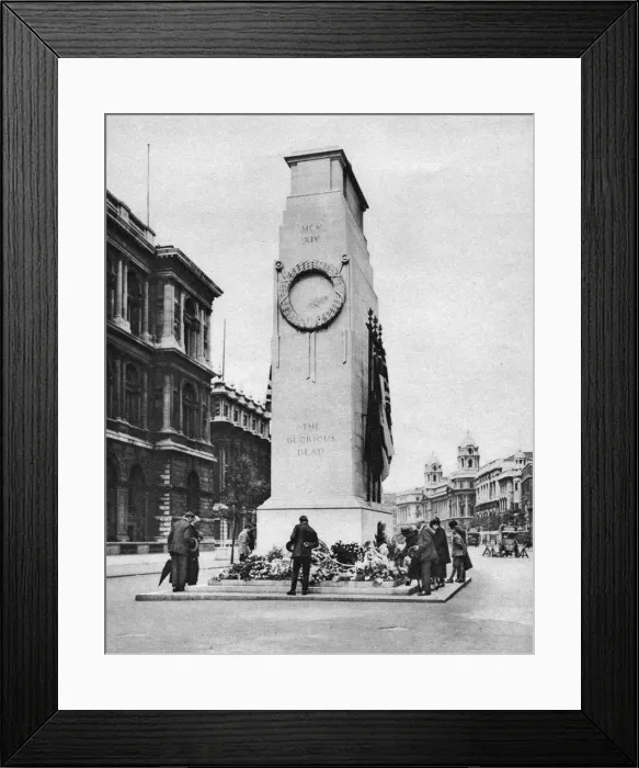 Framed Print : The Cenotaph, Whitehall, London, 1926-1927. Artist: McLeish Framed Print : The Cenotaph, Whitehall, London, 1926-1927. Artist: McLeish