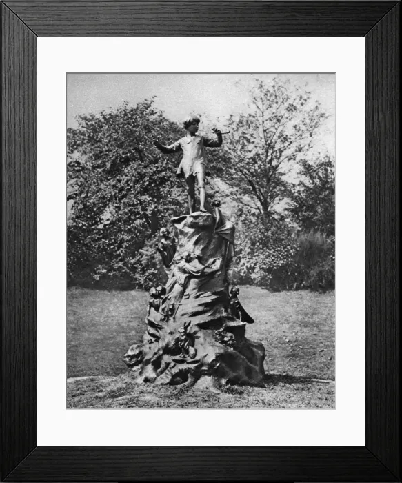 Framed Print : The Peter Pan statue, Kensington Gardens, London, 1926-1927. Artist: Arnold Framed Print : The Peter Pan statue, Kensington Gardens, London, 1926-1927. Artist: Arnold