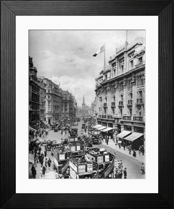 Framed Print : Regent Street, London, 1926-1927. Artist: McLeish Framed Print : Regent Street, London, 1926-1927. Artist: McLeish