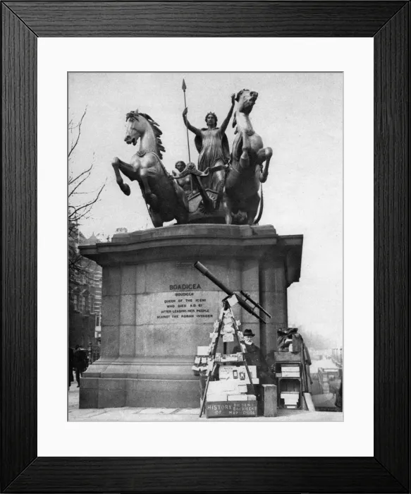 Framed Print : Westminster Bridge monument, London, 1926-1927. Artist: McLeish Framed Print : Westminster Bridge monument, London, 1926-1927. Artist: McLeish