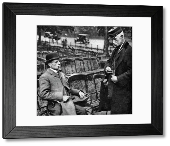Framed Print : Chair hire charge, Hyde Park, London, 1926-1927 Framed Print : Chair hire charge, Hyde Park, London, 1926-1927