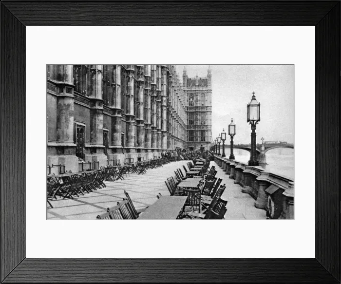 Framed Print : The terrace of the House of Commons, London, 1926-1927 Framed Print : The terrace of the House of Commons, London, 1926-1927