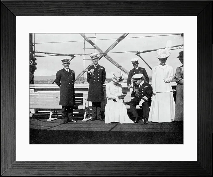 Framed Print : On board the royal yacht Victoria and Albert III, Christiania (Oslo), Norway, 1908. Artist: Queen Alexandra Framed Print : On board the royal yacht Victoria and Albert III, Christiania (Oslo), Norway, 1908. Artist: Queen Alexandra