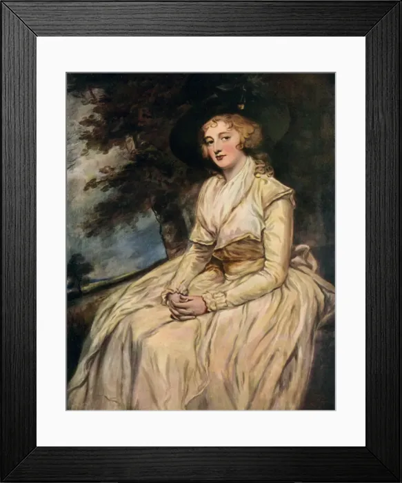 Framed Print : Charlotte, Lady Milnes 18th century (1910). Artist: George Romney Framed Print : Charlotte, Lady Milnes 18th century (1910). Artist: George Romney