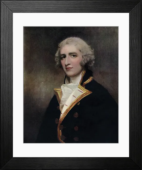 Framed Print : Captain William Bentinck (1764-1813), naval commander, 1787-1788 (1910). Artist: George Romney Framed Print : Captain William Bentinck (1764-1813), naval commander, 1787-1788 (1910). Artist: George Romney