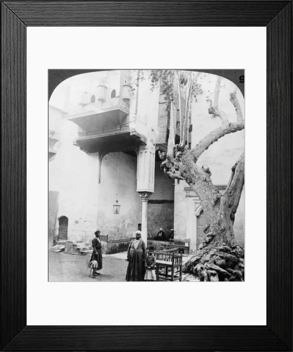 Framed Print : The harem windows in the court of a wealthy Cairenes house, Cairo, Egypt, 1905. Artist: Underwood & Underwood Framed Print : The harem windows in the court of a wealthy Cairenes house, Cairo, Egypt, 1905. Artist: Underwood & Underwood