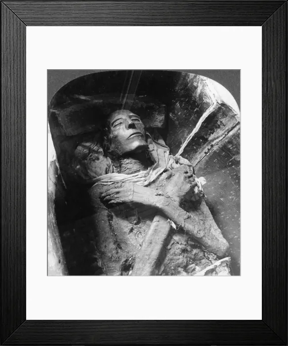 Framed Print : The mummy of Sethos I (1394BC-1279BC), Cairo, Egypt, 1905. Artist: Underwood & Underwood Framed Print : The mummy of Sethos I (1394BC-1279BC), Cairo, Egypt, 1905. Artist: Underwood & Underwood