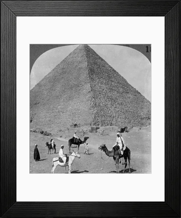 Framed Print : King Khufus tomb, the Great Phyramid of Giza, Egypt, 1905. Artist: Underwood & Underwood Framed Print : King Khufus tomb, the Great Phyramid of Giza, Egypt, 1905. Artist: Underwood & Underwood