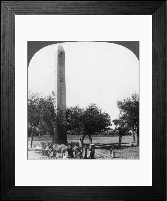 Framed Print : The obelisk of Heliopolis, Egypt, 1905. Artist: Underwood & Underwood Framed Print : The obelisk of Heliopolis, Egypt, 1905. Artist: Underwood & Underwood