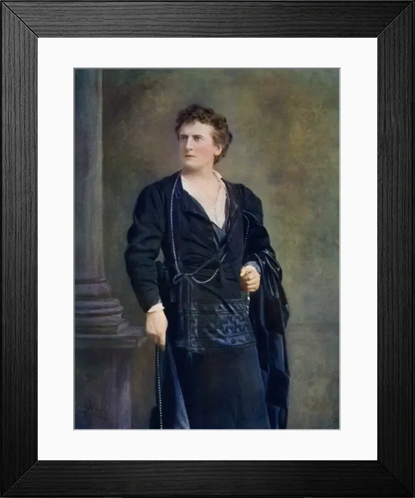 Framed Print : Wilson Barrett (1846-1904), English actor, theatre manager, and playwright, 1899-1900. Artist: W&D Downey Framed Print : Wilson Barrett (1846-1904), English actor, theatre manager, and playwright, 1899-1900. Artist: W&D Downey