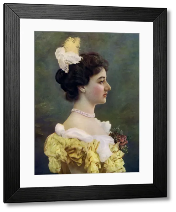 Framed Print : Maud Hoffman, actress, 1899-1900. Artist: W&D Downey Framed Print : Maud Hoffman, actress, 1899-1900. Artist: W&D Downey