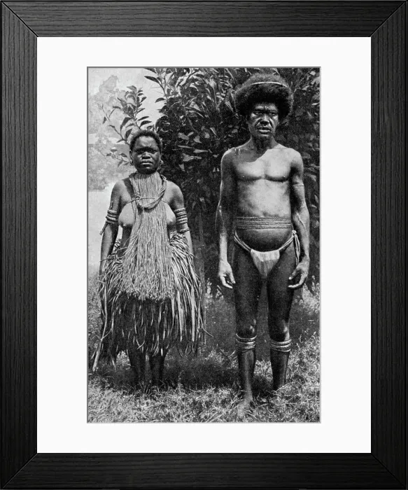 Framed Print : Grief for the dead shown by hempen halters, New Guinea, 1922. Artist: Thomas McMahon Framed Print : Grief for the dead shown by hempen halters, New Guinea, 1922. Artist: Thomas McMahon