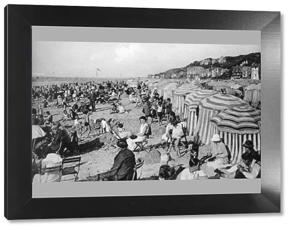 The beach, Trouville, France, c1920s