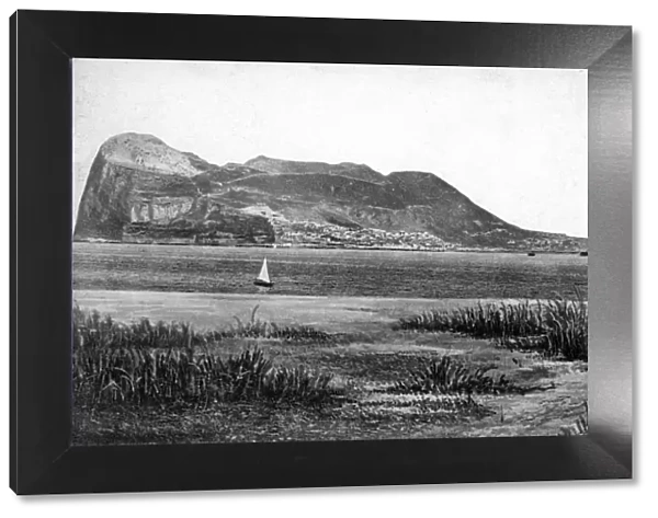 Gibraltar Rock from Campo, early 20th century. Artist: VB Cumbo