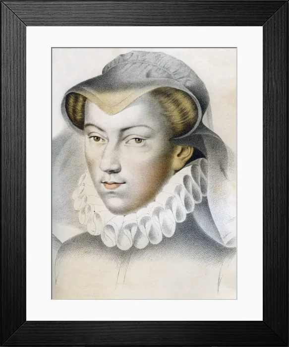Framed Print : Louise de Lorraine-Vaudemont (1553-1601), 16th century (1849). Artist: Franz Kellerhoven Framed Print : Louise de Lorraine-Vaudemont (1553-1601), 16th century (1849). Artist: Franz Kellerhoven