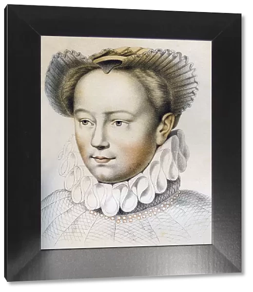 Marguerite de Valois (1553-1615), queen consort of Henry IV of France, 16th century (1849). Artist: Franz Kellerhoven