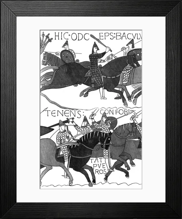 Framed Print : Knights of Duc Guillaume, c1070 (1849) Framed Print : Knights of Duc Guillaume, c1070 (1849)
