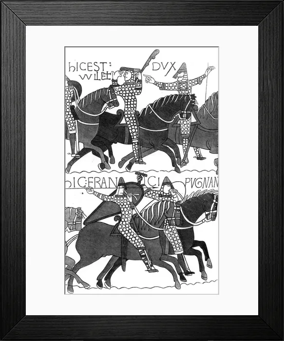Framed Print : Knights of Duc Guillaume, c1070 (1849) Framed Print : Knights of Duc Guillaume, c1070 (1849)