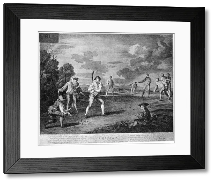 Framed Print : Cricket in 1743 (1912) Framed Print : Cricket in 1743 (1912)
