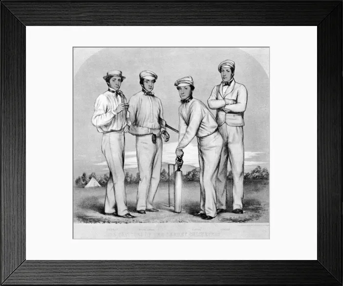 Framed Print : Surrey Cricketers, 1852 (1912) Framed Print : Surrey Cricketers, 1852 (1912)