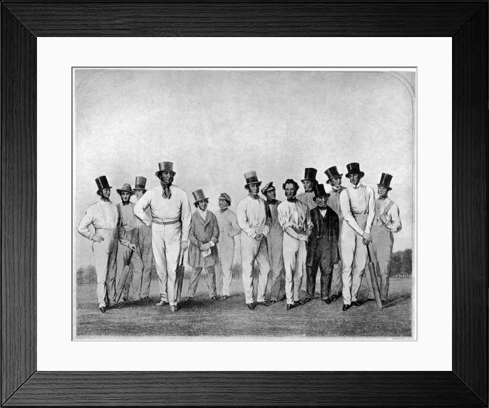 Framed Print : The English cricket eleven of 1846 (1912)