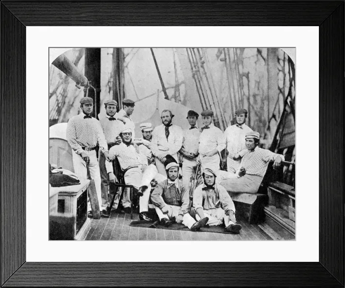 Framed Print : The first English cricket team to tour America, 1859 (1912) Framed Print : The first English cricket team to tour America, 1859 (1912)