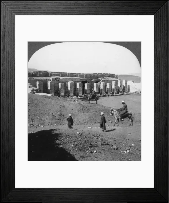 Framed Print : The temple of Sethos I, Abydos, Egypt 1905. Artist: Underwood & Underwood Framed Print : The temple of Sethos I, Abydos, Egypt 1905. Artist: Underwood & Underwood