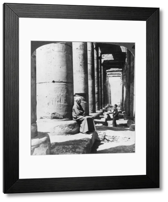 Framed Print : Columns of the great temple of Sethos I, Abydos, Egypt, 1905. Artist: Underwood & Underwood Framed Print : Columns of the great temple of Sethos I, Abydos, Egypt, 1905. Artist: Underwood & Underwood