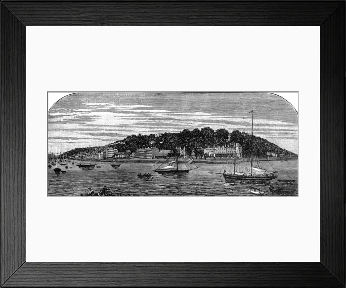 Framed Print : Cowes Harbour, Isle of Wight, late 19th century Framed Print : Cowes Harbour, Isle of Wight, late 19th century