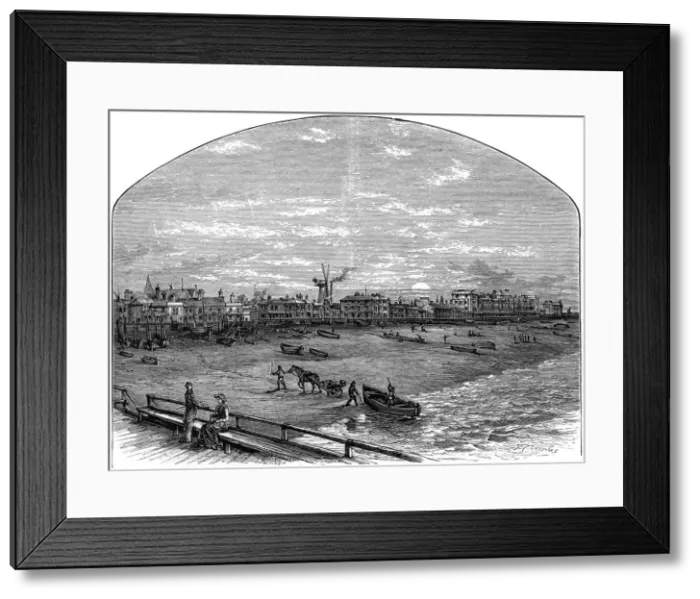 Framed Print : Yarmouth, Isle of Wight, late 19th century Framed Print : Yarmouth, Isle of Wight, late 19th century