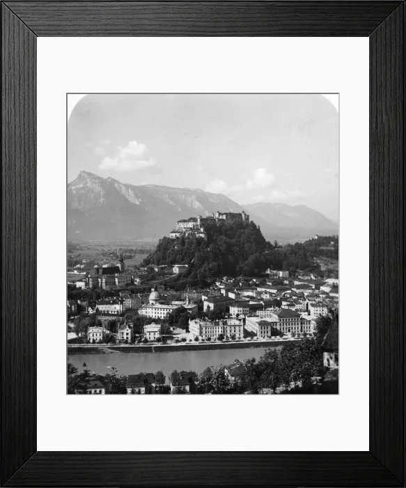 Framed Print : The Kapuzinerberg, Salzburg, Austria, c1900. Artist: Wurthle & Sons Framed Print : The Kapuzinerberg, Salzburg, Austria, c1900. Artist: Wurthle & Sons