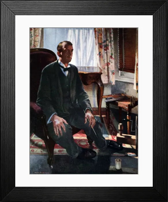 Framed Print : Self Portrait, 1909, (1926). Artist: Henry Tonks Framed Print : Self Portrait, 1909, (1926). Artist: Henry Tonks