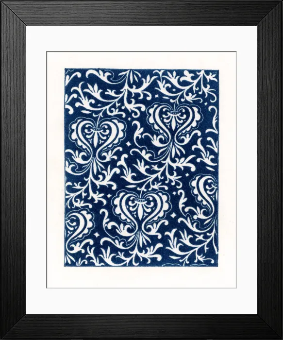 Framed Print : A fabric pattern. 1843 Framed Print : A fabric pattern. 1843