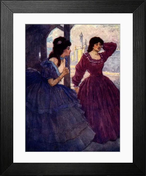 Framed Print : Two women, c16th century Framed Print : Two women, c16th century