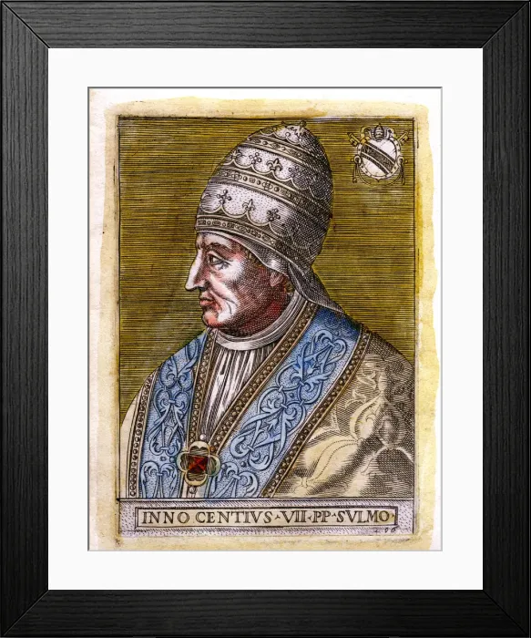 Framed Print : Pope Innocent VII (c1336-1406), c19th century Framed Print : Pope Innocent VII (c1336-1406), c19th century