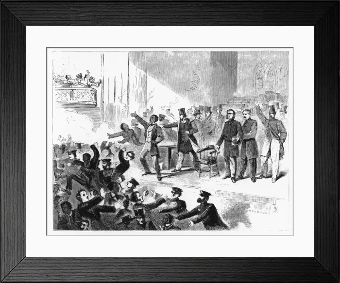 Framed Print : John Brown Anniversary Meeting, Tremont Temple, 19th century Framed Print : John Brown Anniversary Meeting, Tremont Temple, 19th century