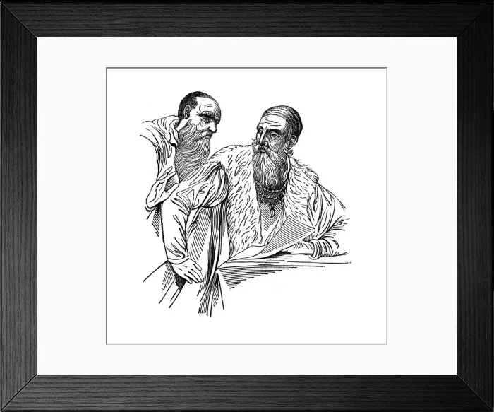 Framed Print : Titian (1487-1576) and Francisco di Mosaico, 16th century (1883) Framed Print : Titian (1487-1576) and Francisco di Mosaico, 16th century (1883)