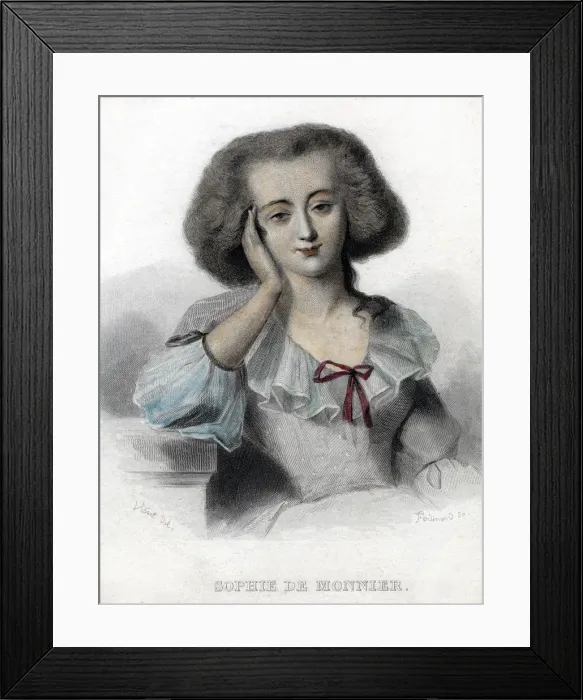 Framed Print : Sophie de Monnier, 19th century. Artist: Ferdinand Framed Print : Sophie de Monnier, 19th century. Artist: Ferdinand