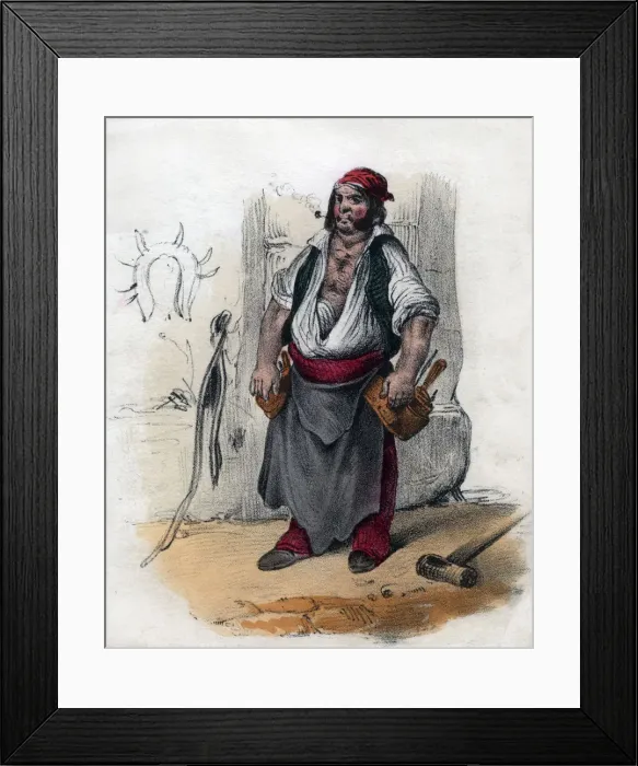 Framed Print : Tradesman, 19th century Framed Print : Tradesman, 19th century