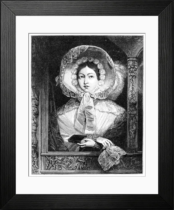 Framed Print : The Queen in the Royal Gallery, c1850s, (1900) Framed Print : The Queen in the Royal Gallery, c1850s, (1900)