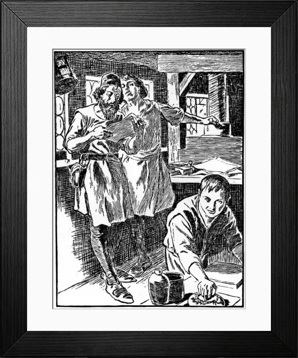 Framed Print : The printing process, 1908-1909 Framed Print : The printing process, 1908-1909