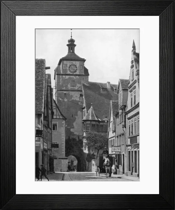 Framed Print : The White Tower, Rothenburg ob der Tauber, Bavaria, 1908-1909. Artist: George E Brown Framed Print : The White Tower, Rothenburg ob der Tauber, Bavaria, 1908-1909. Artist: George E Brown