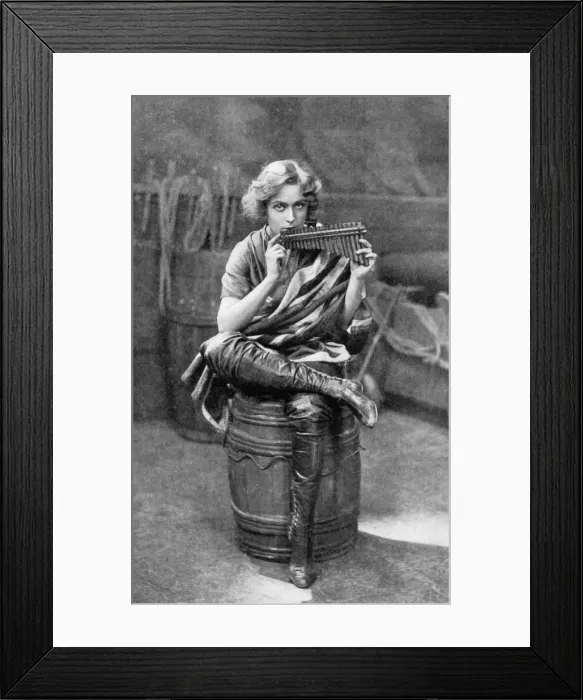 Framed Print : Pauline Chase as Peter Pan, 1908-1909. Artist: Alfred Ellis & Walery Framed Print : Pauline Chase as Peter Pan, 1908-1909. Artist: Alfred Ellis & Walery
